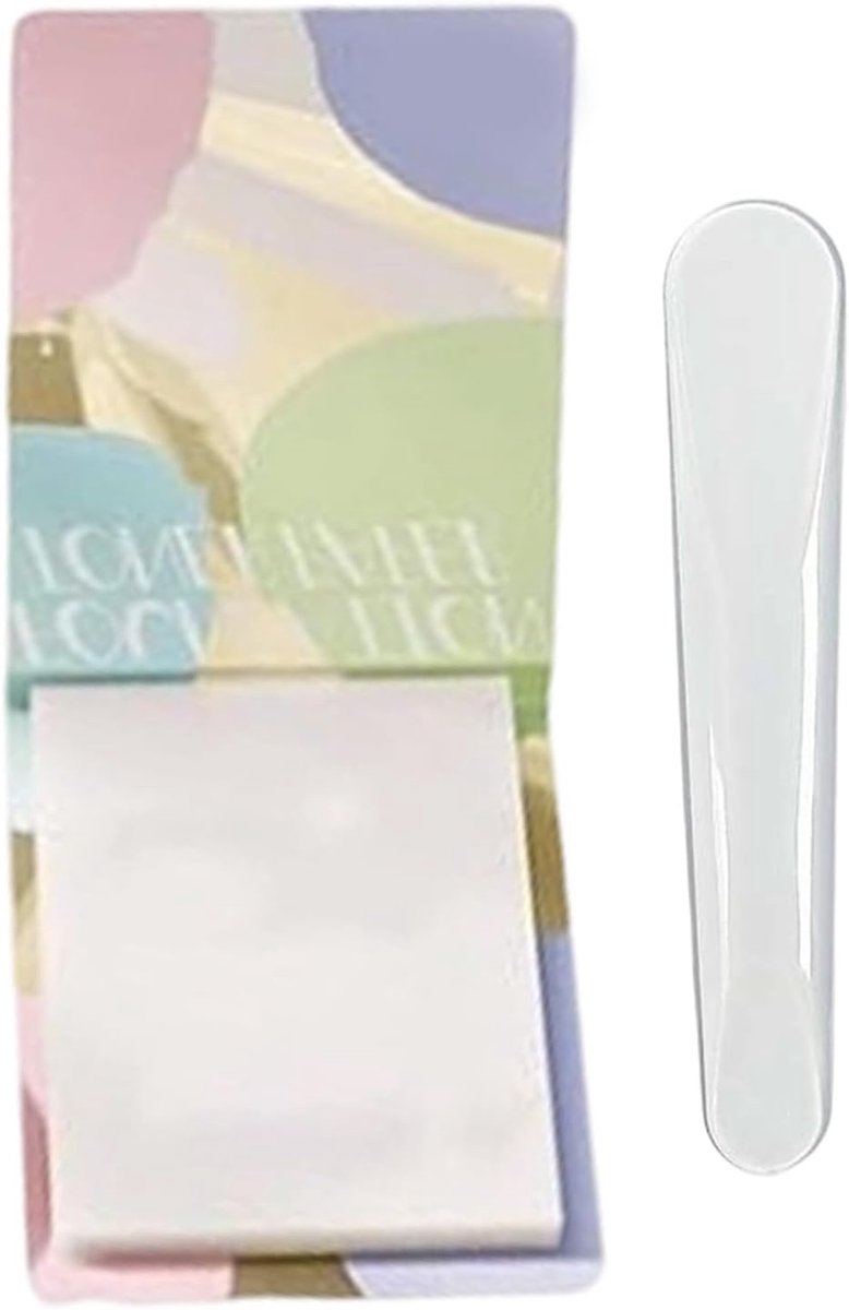 Paletpapier 100 Vel - Mengtools Make-up - Make-up Blenden - Afpelbaar Ontwerp - 10x9x1 cm - Niet gespecificeerd