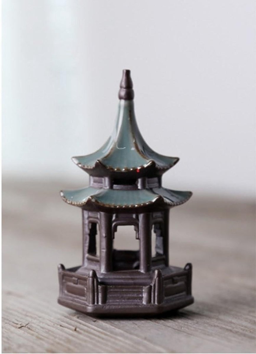 Omgoods - Miniatuur Keramisch Paviljoen voor Terrariumdecoratie