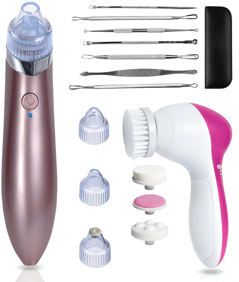 Omgoods - Elektrische Blackhead Remover met 4 Opzetstukken