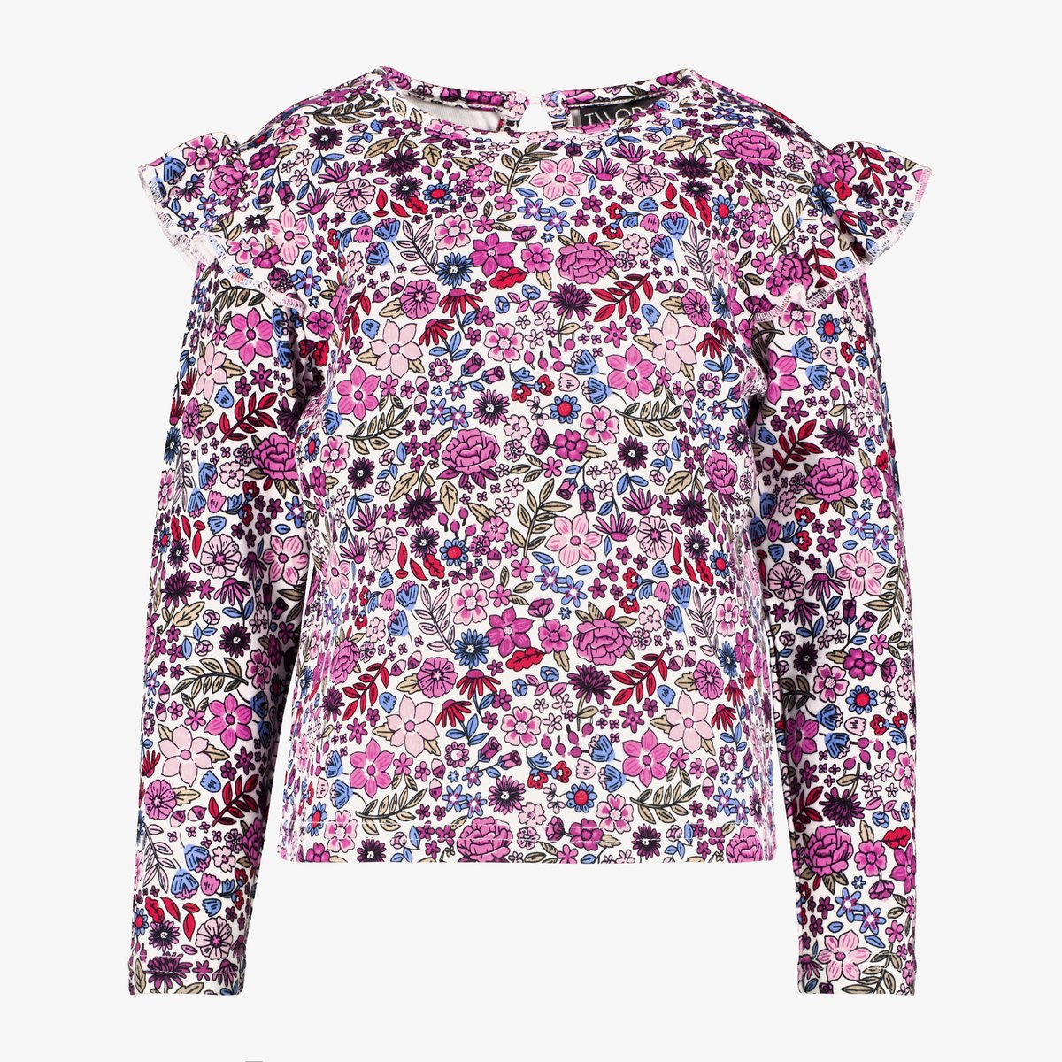 TwoDay meisjes blouse met bloemenprint roze - Maat 98/104