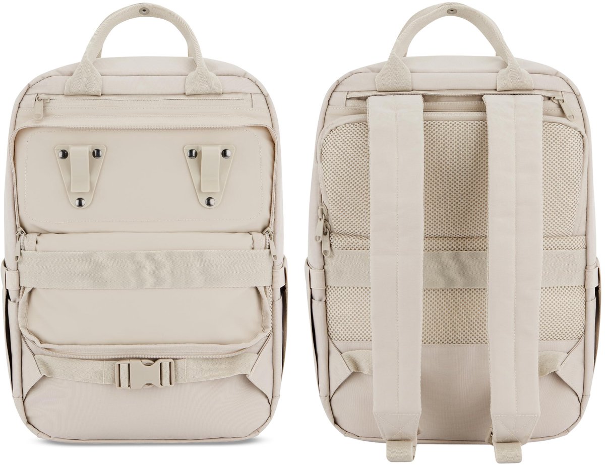 Omgoods - Larkson No 6 Fietstas, Uniseks 2-in-1 Rugzak en Bagagedragertas