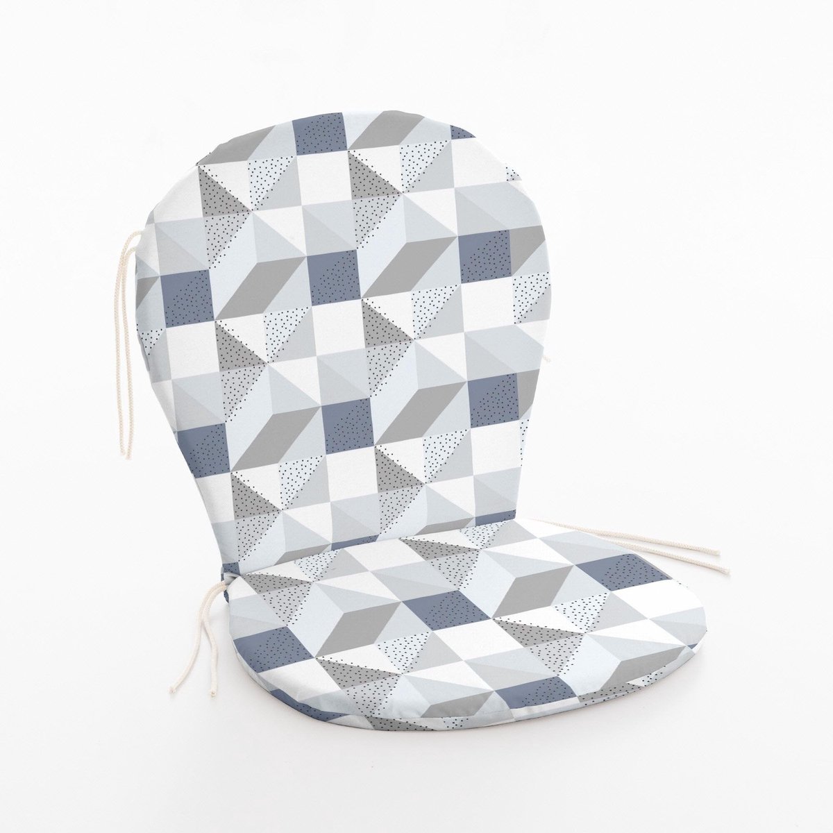 Omgoods - Outdoor Stoelkussen met Rugleuning 48x42 cm Waterdicht