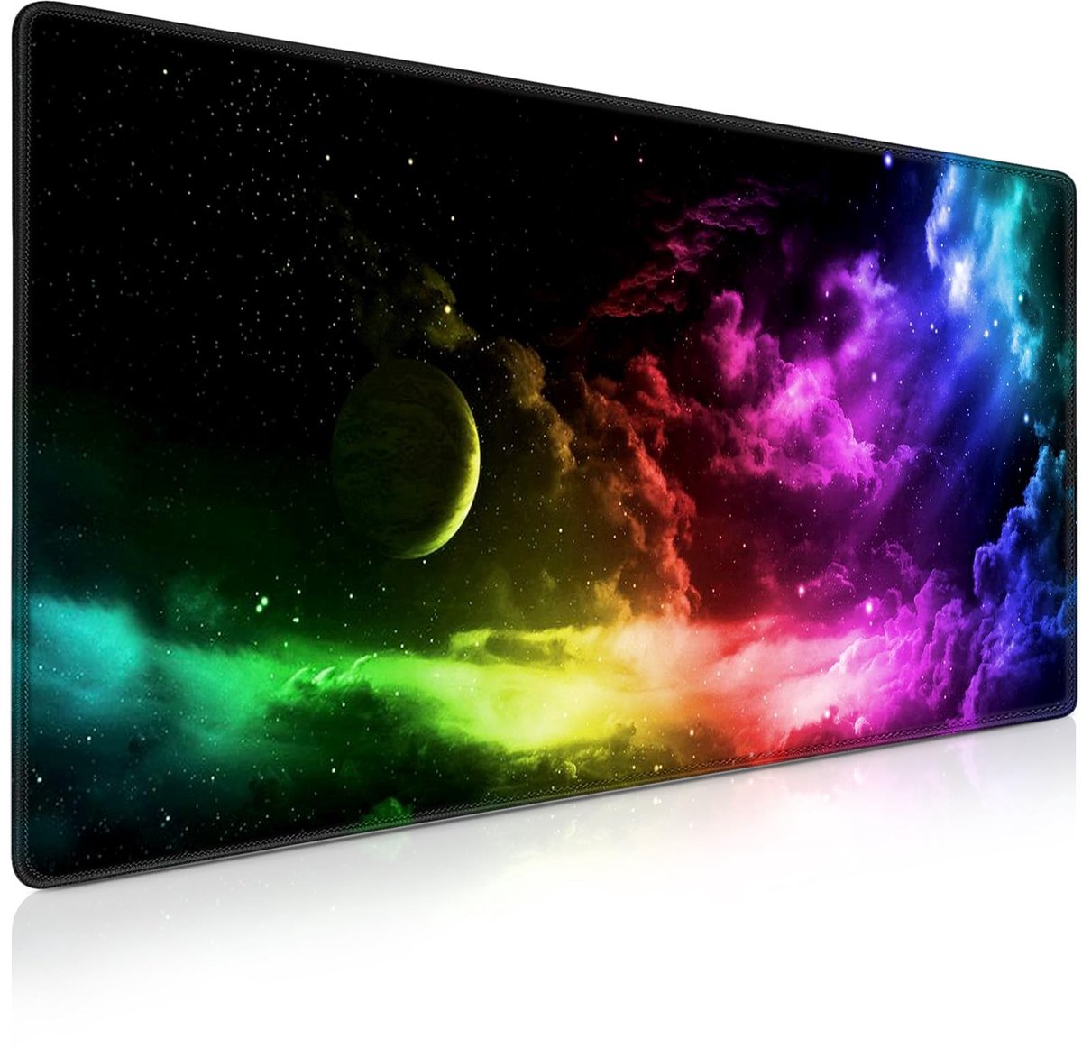 Omgoods- Muismat XXL - Ergonomisch - Muismat met Polssteun - Antislip - Waterdicht - Wasbaar - Vlekbestendig - Gaming Mouse Pad