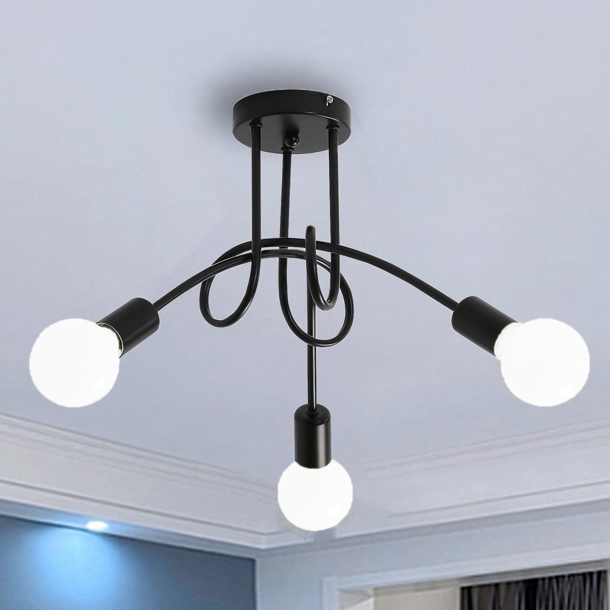 Omgoods - Vintage Chandelier met 3 Lichten voor Binnengebruik