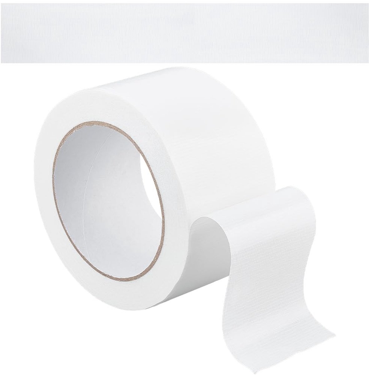 Omgoods- Reparatietape 20 m x 60 mm - Witte Stoffen Band - Plakband voor Afdichting - Knutselband voor Reparatie - Waterdicht - Antislip Kunststof - Boekreparatietape
