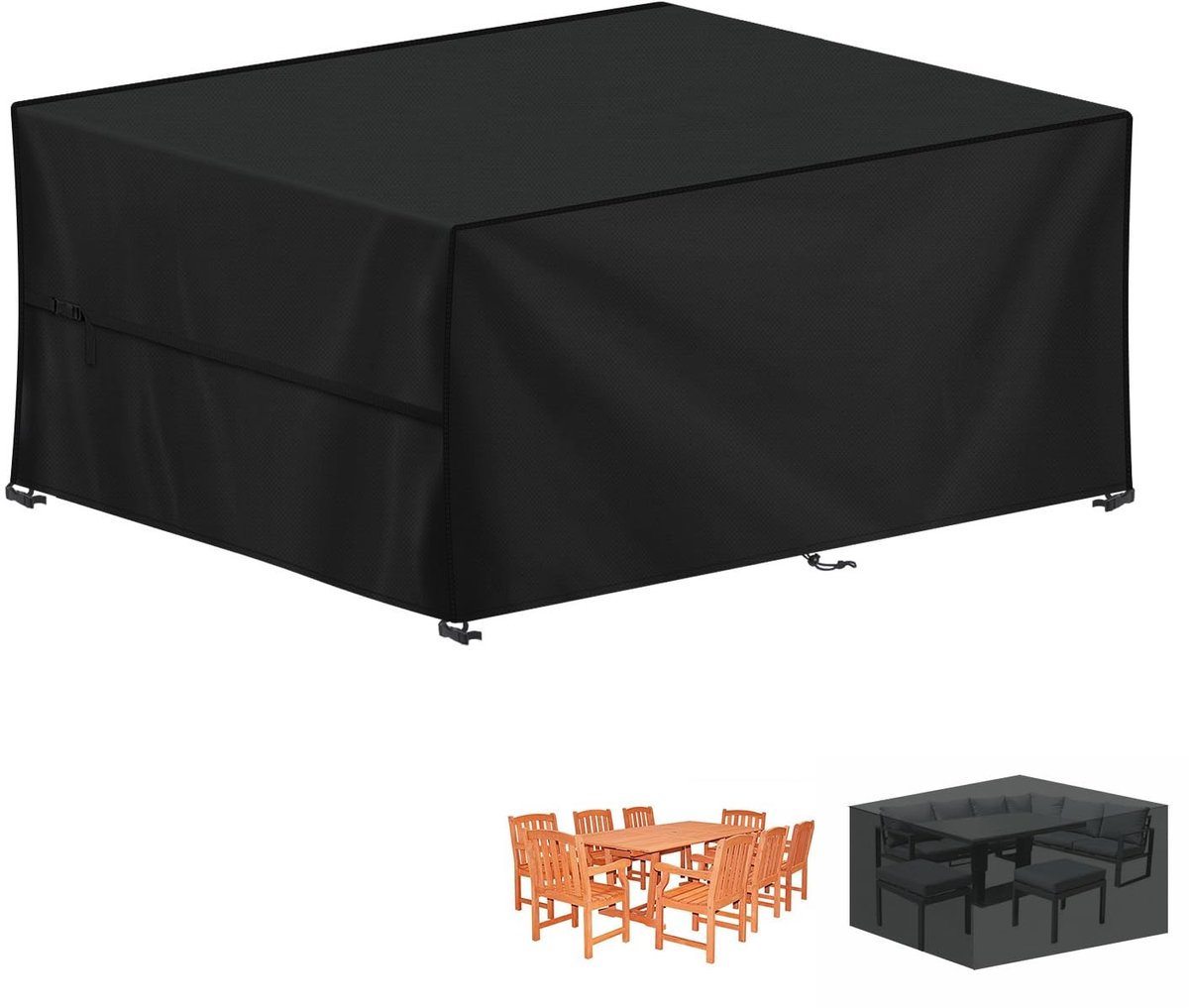 Omgoods - Waterdichte Tuinmeubelhoes 200x140x90cm UV Bescherming