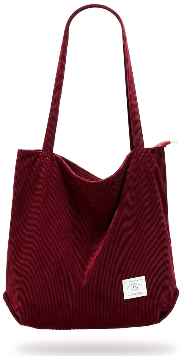 Omgoods - Extra Grote Corduroy Tote Bag voor Vrouwen