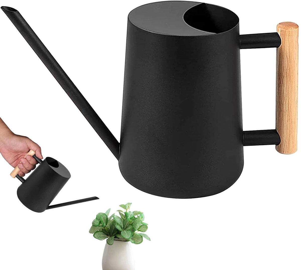 Omgoods - Mini Indoor Gieter van Roestvrij Staal met Lange Tuit