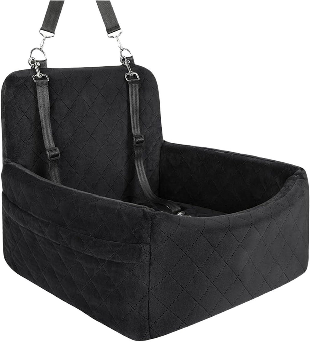 Huisdier Autostoel - Dierendrager Auto - Veilig Reizen - Warmtezorg Seizoenen - 45 x 30 x 5 cm - Zwart