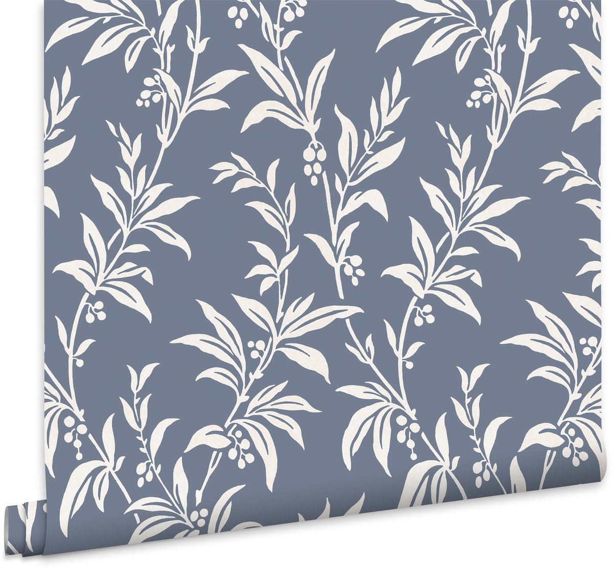 Laura Ashley Vliesbehang - Paxford Leaves Dark Seaspray