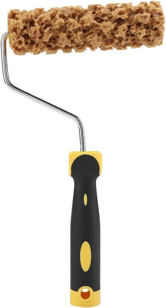 Paint roller for the skin coating, paint roller for walls with drawing, texture pattern, brush with sponge handle, for - ShopVlot