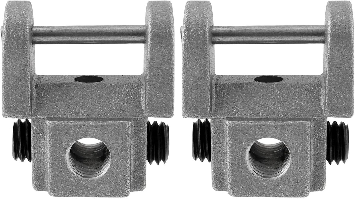 SnelShoppen - 2Pcs Vervangende Fretsaw Scroll Zaag 2x2cm Pinless Blade Adapter 0.7mm Draad Zaagblad Klem Multifunctioneel