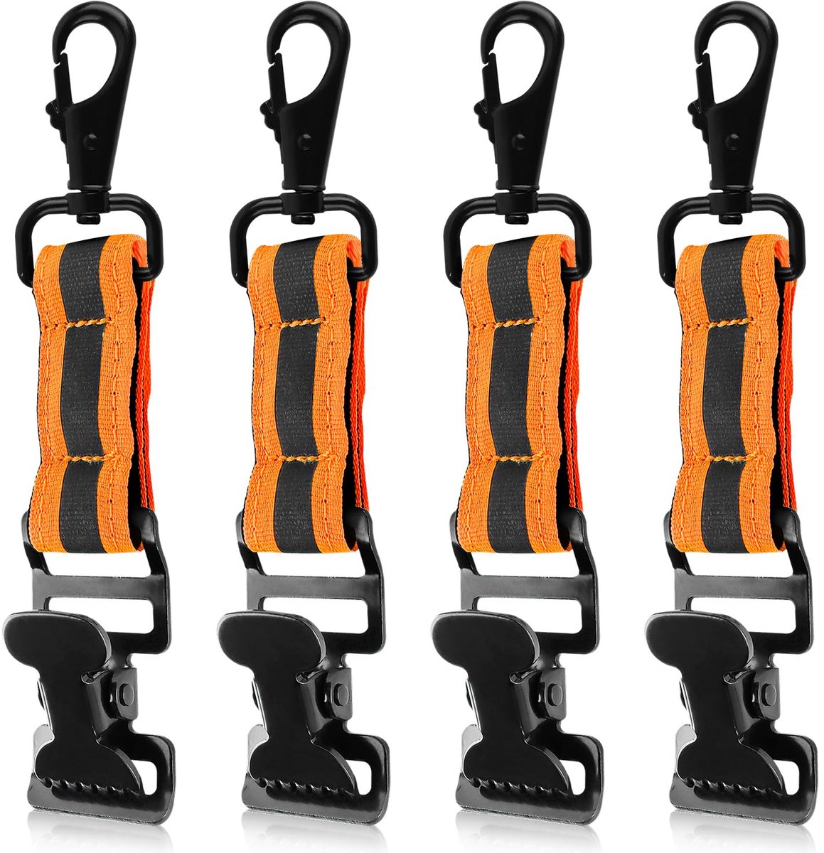Handschoenhouder 4 Stuks - Metalen Clip en Carabiners - Reflectief Ontwerp - ShopVlot