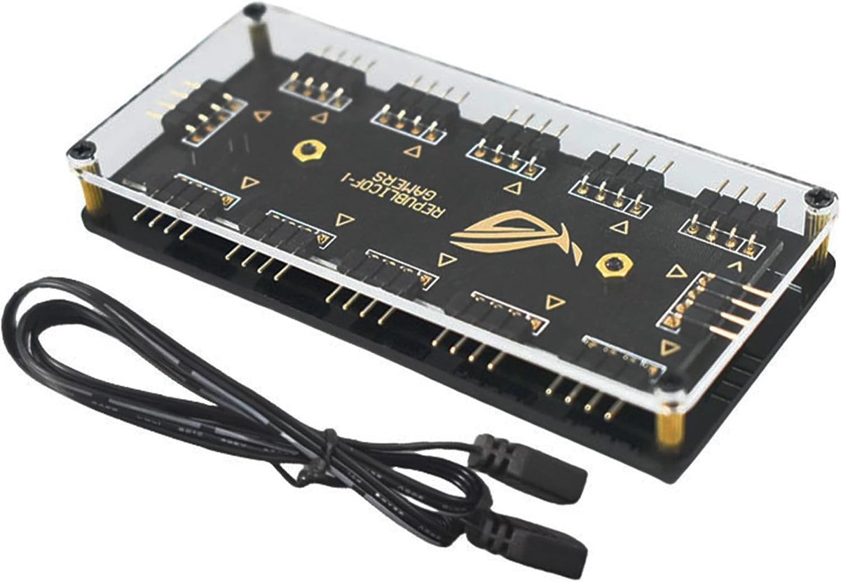 hub Splitter, RGB hub 12V to 4 pins, with alloggiement and prolunga, 10-port access device - ShopVlot