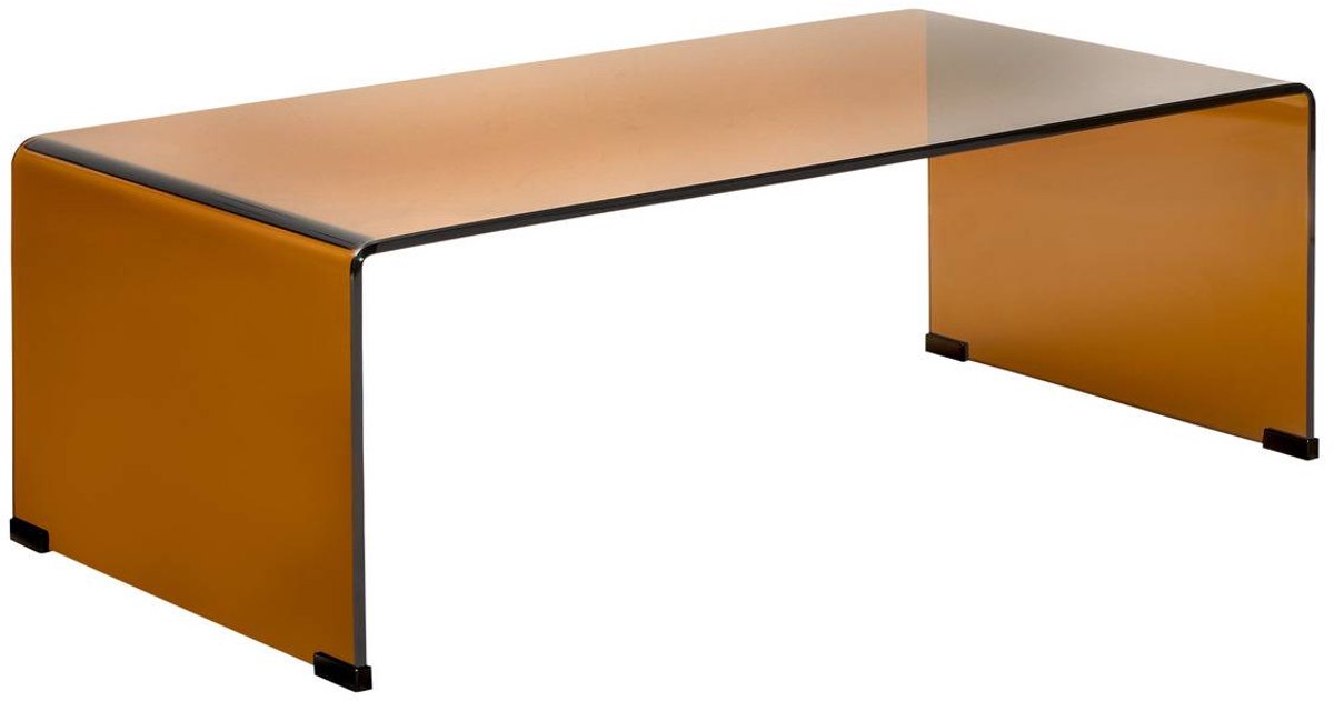 Table basse rectangulaire Lénia 55x110cm ambre
