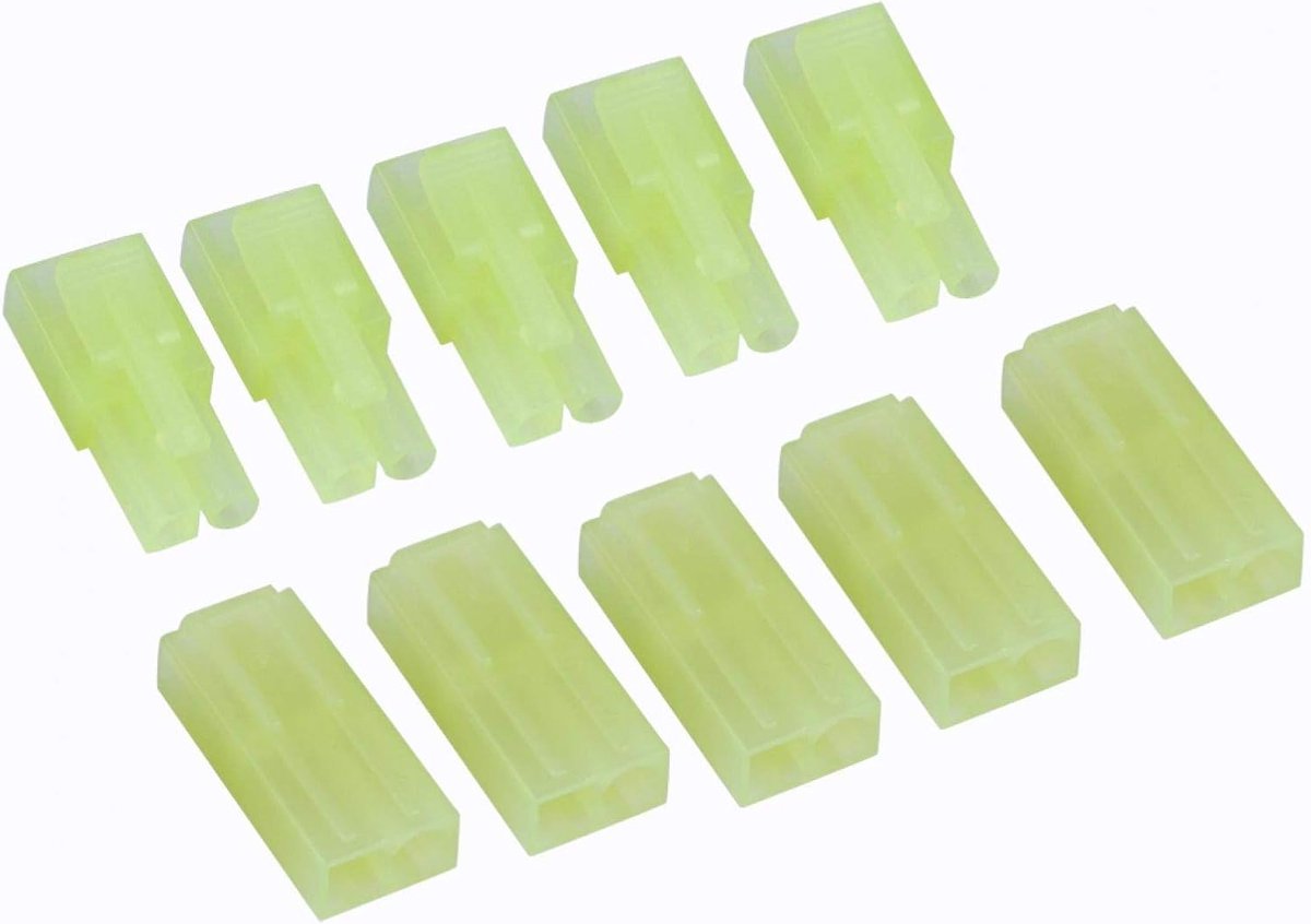 SnelShoppen - Grote Praktische Vervangingsset, 5 Paar Tamiya Stekkers, Niet-bedraad, Voor Auto's, Tyco Accessoires, Modelbouw, Hoogwaardige Materialen