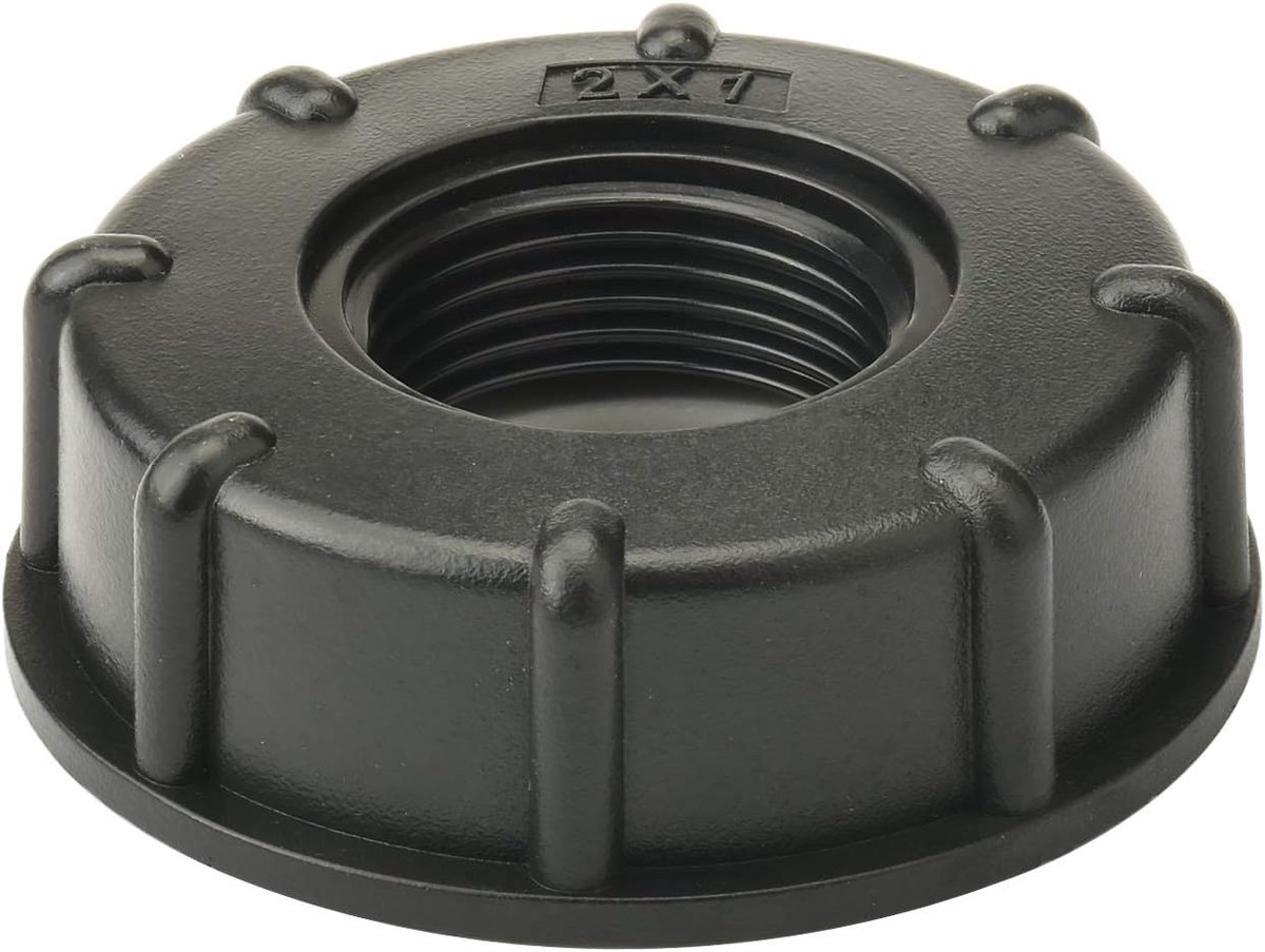 Drado 1" IBC adapter female thread, IBC Tank S60x6 accessories adapter cap, cover, drain tap - ShopVlot