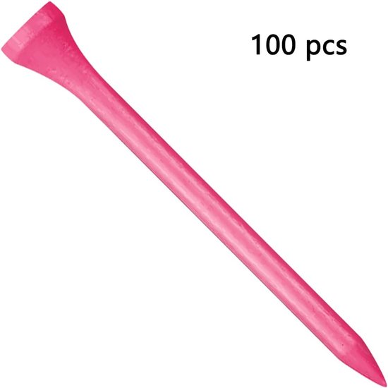 Houten golftees 70 mm - Lange golftees (roze) - Biologisch afbreekbaar - Sterk en betrouwbaar - ShopVlot van houten — afbeelding 3