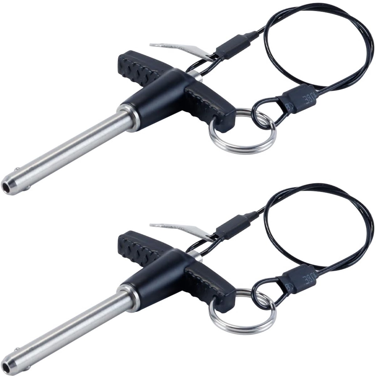 SnelShoppen - 2 Stuks T-Handgreep Snelsluitpennen 40mm Lang 6mm Diameter voor Sprekende Apparatuur, Luchtvaart, Fitness en Machines