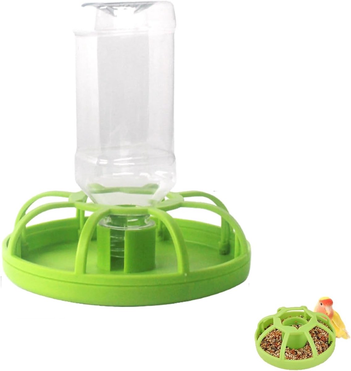 SnelShoppen - Waterdispenser Reptiel, Automatische Drinkbak voor Schildpad, Hagedis, Hamster, Groene Kleur, Eenvoudig Schoon te Maken, Veilig Materiaa