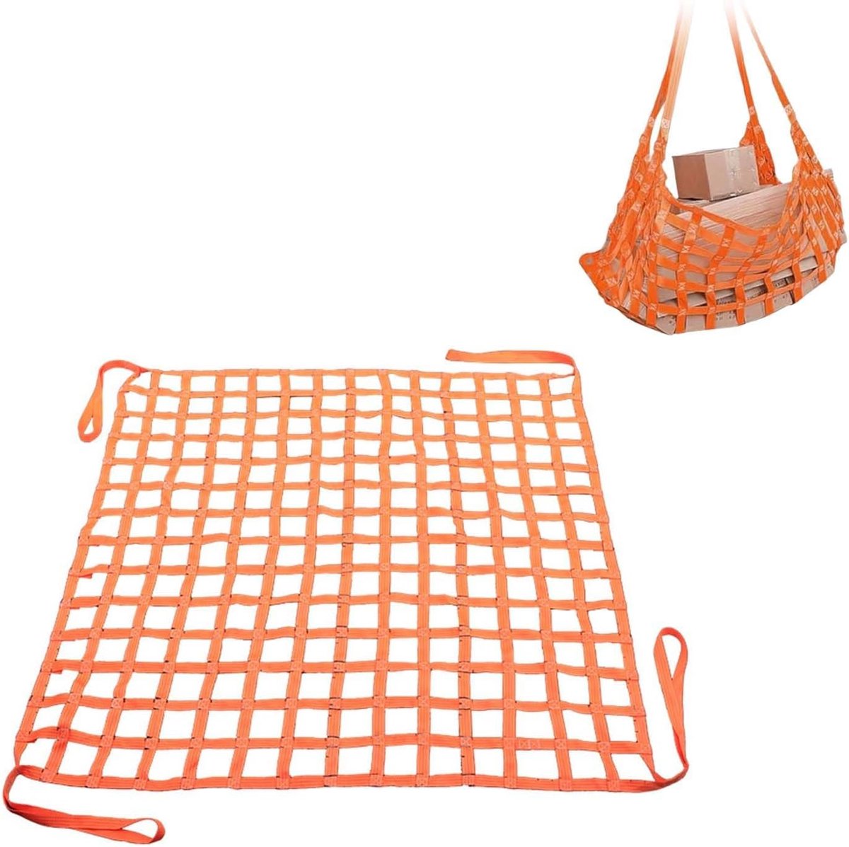 SnelShoppen - 1 m x 1 m Hoogwaardige Hangnet, Lifting Net met 300 kg Draagkracht, Polyester Hangnet, Sterk, UV Bestendig, Voor Bouw, Tuin, Zeilen, Vis