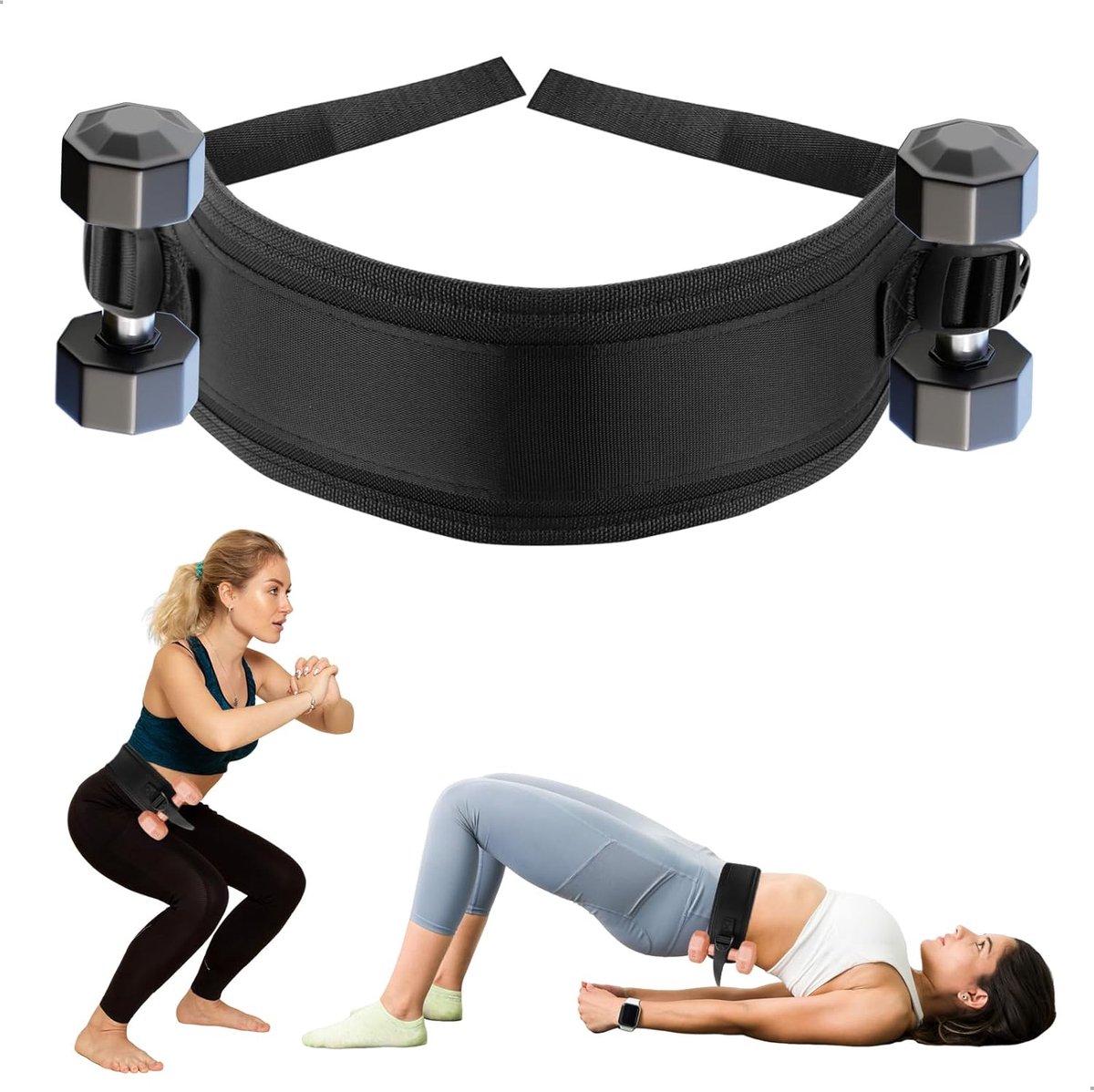 Breaking Limits Crotch Belt for Heavy Dumbbells, Back Belt, Calisthenics Weight Belt, Dumbbells for Hips, Weight Belt - ShopVlot