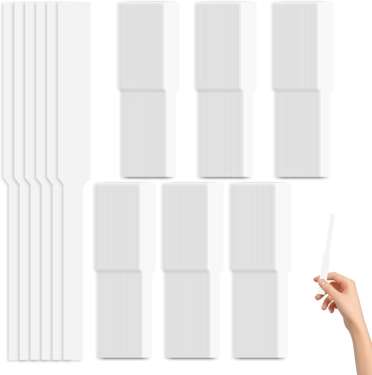 SnelShoppen - Fragrance Tester - 600 Stuks Geurstrips - Geurpapier voor het Testen van Parfums en Essentiële Olie - Aromatherapie - 13 cm - Wit