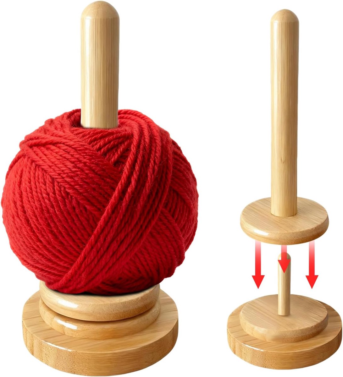 Wool Wrapper, Yarn Wrapper, Portable, Removable, Smooth Twisting Without Tangles, Knitting Aid - ShopVlot