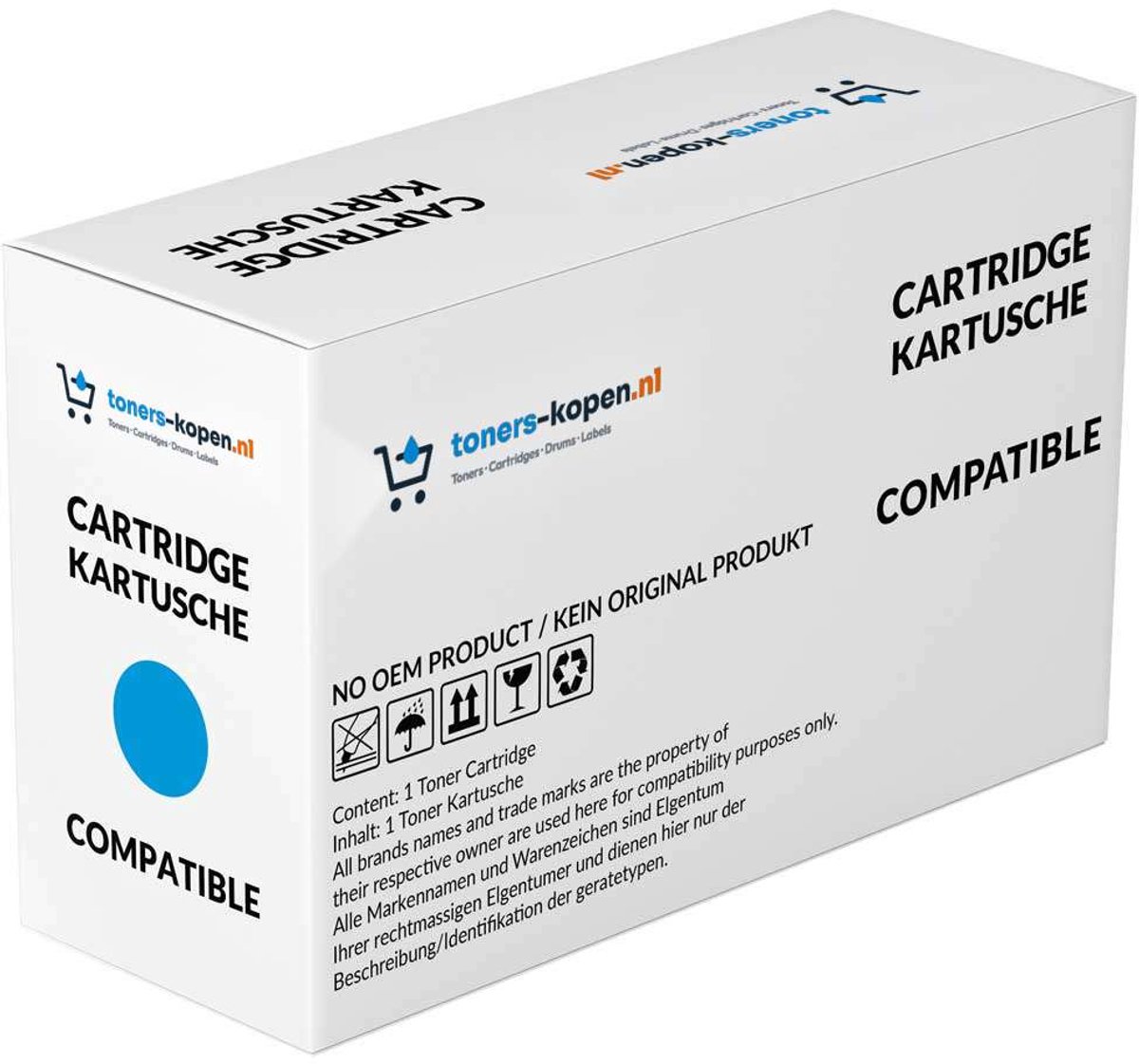 Xerox 106R01281 / 106R01278 - Toner Multipack 4-delig - 1x Zwart, 1x Cyaan, 1x Magenta, 1x Geel - Huismerk Compatible - Geschikt voor Xerox Phaser 6130 Xerox Phaser 6130N Xerox Phaser 6130VN