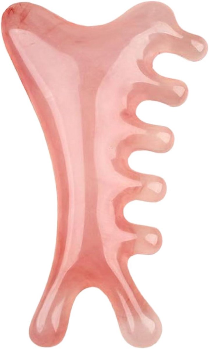 Hoofdmassage Borstel - Haar Krabber - Ontspanning Thuis - Multifunctioneel Gezichtshulpmiddel - 10 x 6 x 2 cm - Roze