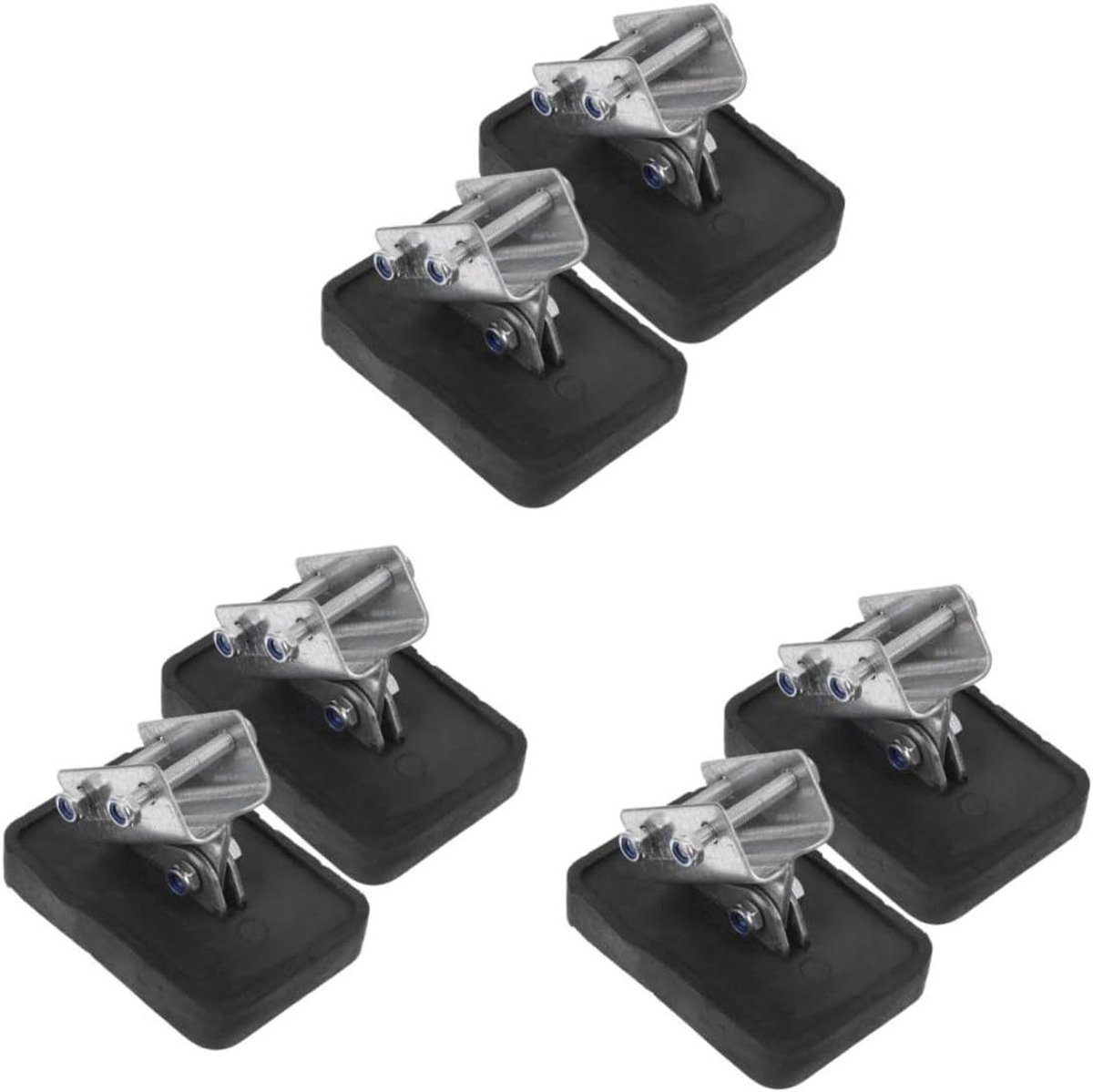 Hoes Voor Laddervoeten - Ladder Accessoires - Veilige Ladder Gebruik - Antislip Rubber - 3 Sets - Zwart