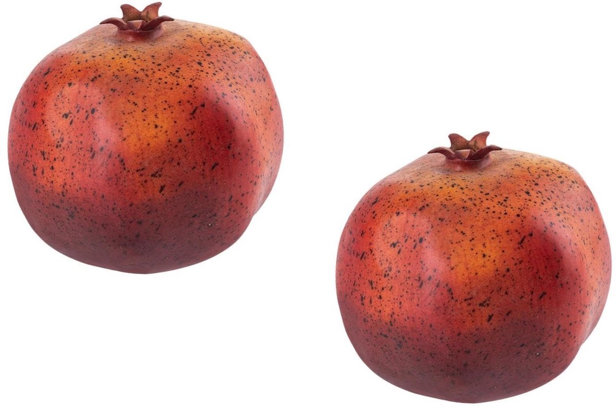 Omgoods - Set van 2 Kunstmatige Granaatappels voor Decoratie
