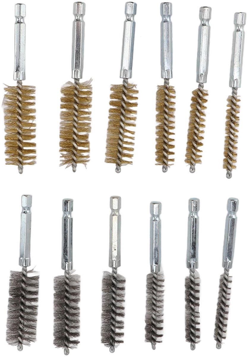 Omgoods - Set van 12 Boorborstels voor Drilling Machine