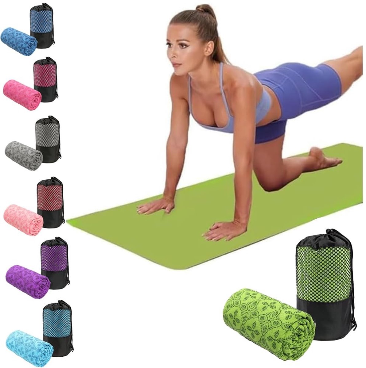 Omgoods - Sneldrogende Yoga Handdoek - Ademend en Antislip voor Training
