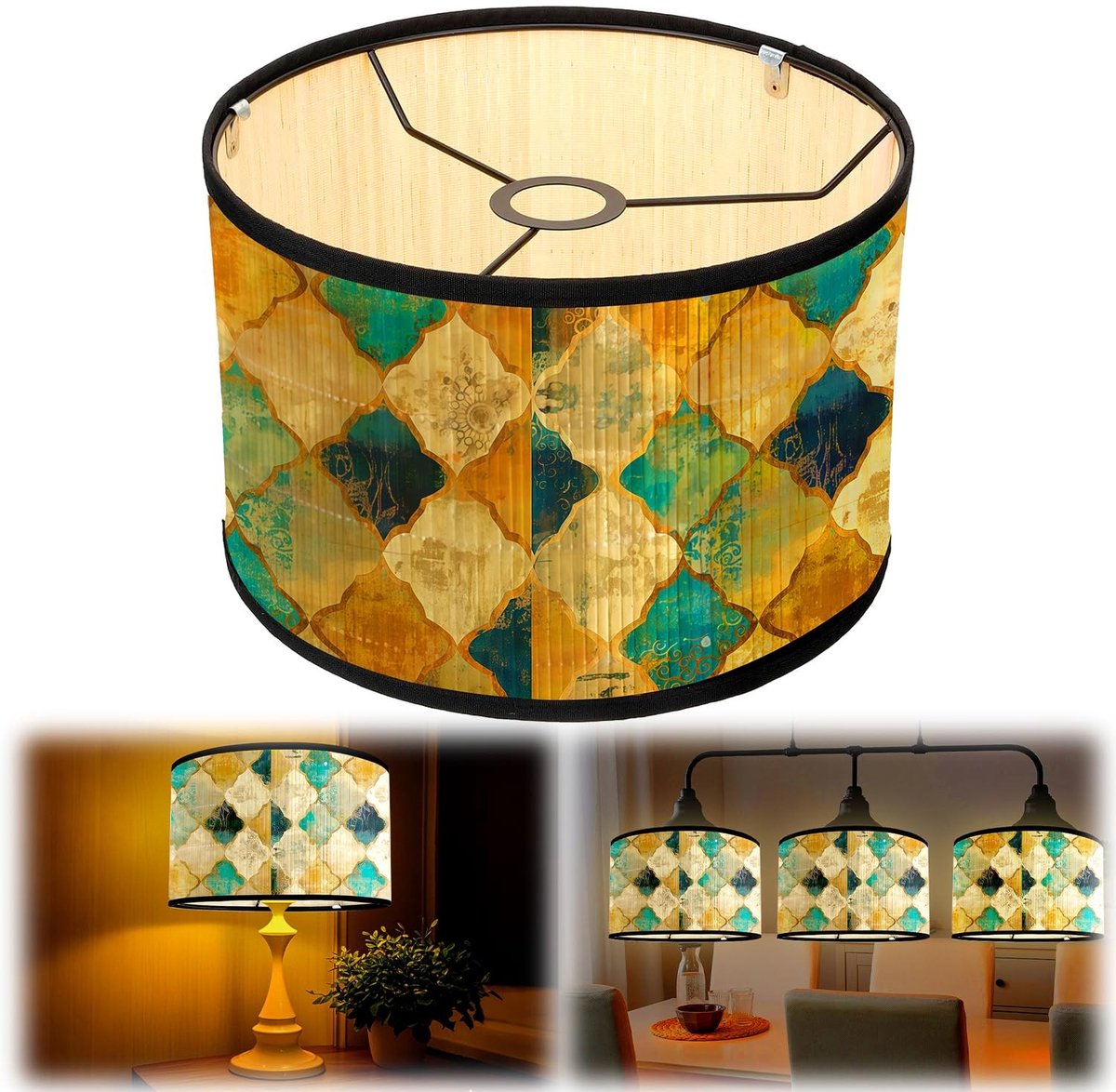 Omgoods - Vintage Bamboo Lampenkap voor Diverse Lampen
