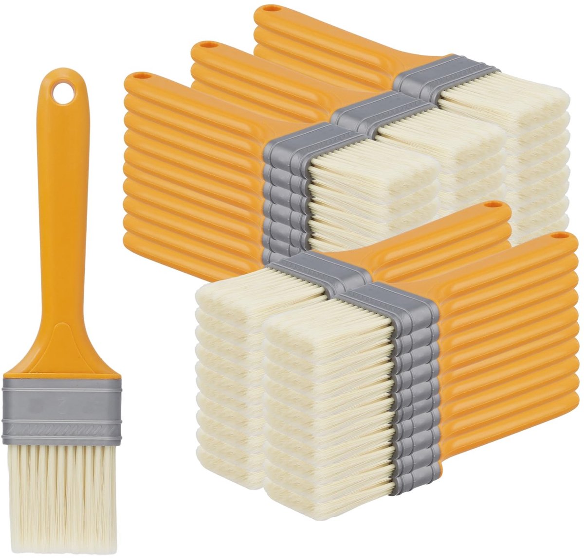 Omgoods - 50 Stuks 5 Inch Nylon Verfkwasten voor Decoratie en Schilderwerk