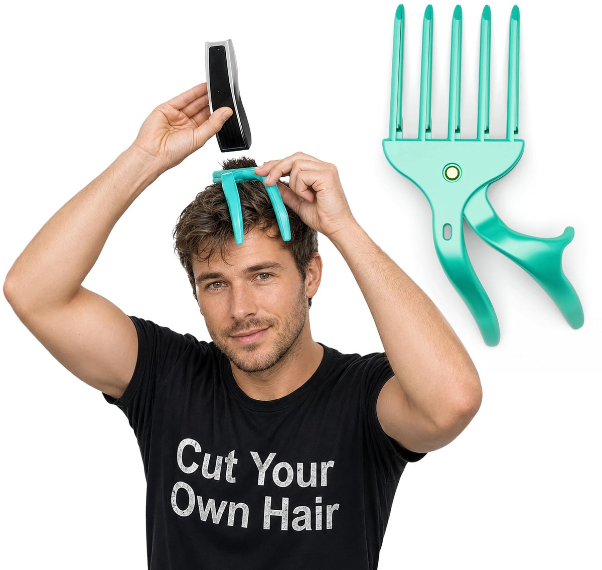 Omgoods - Grip en Trim Haar Knip Tool - Zelfhaar Knip Kit voor Thuisgebruik