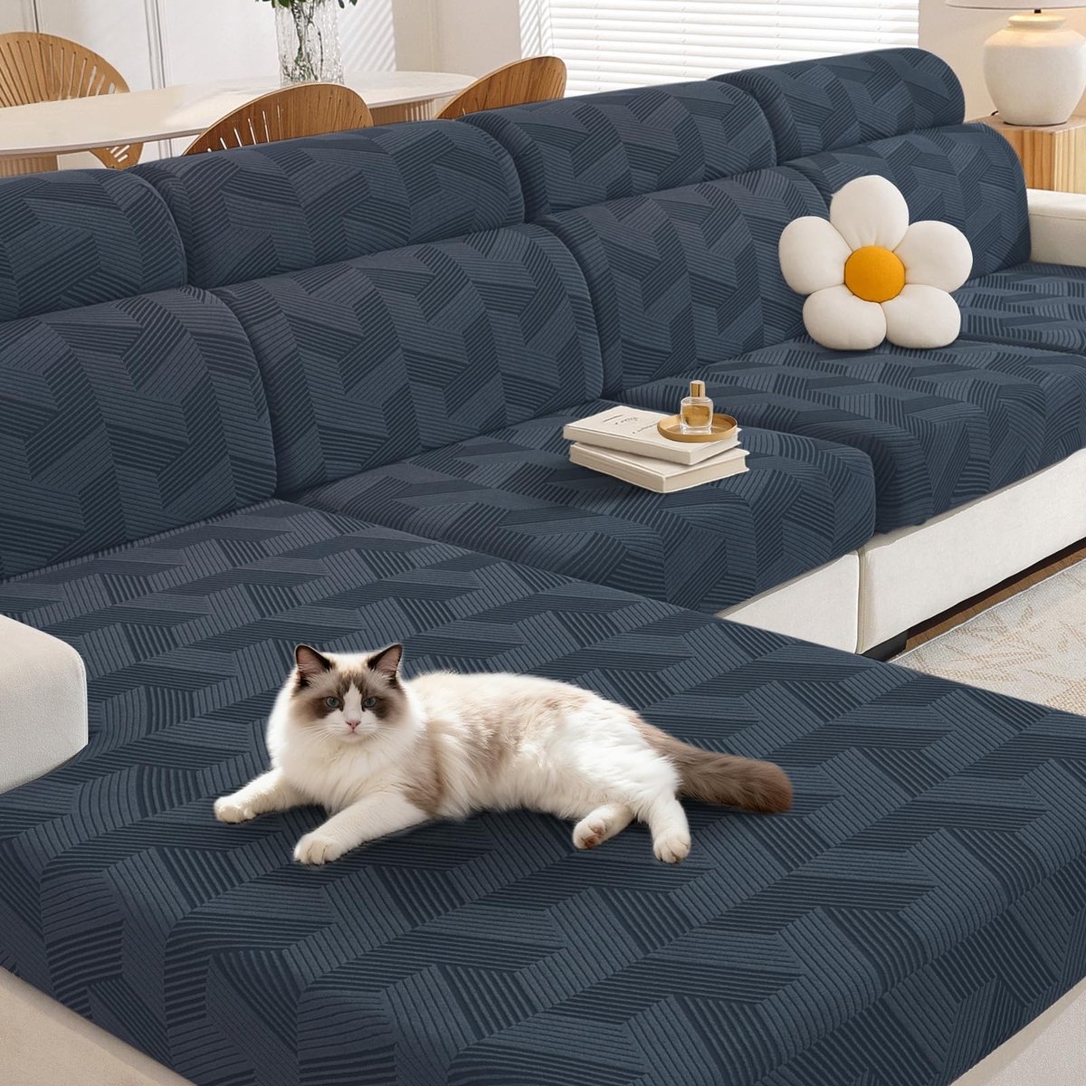 Omgoods - Universele Elastische Sofa Kussenhoes, Donkergrijs