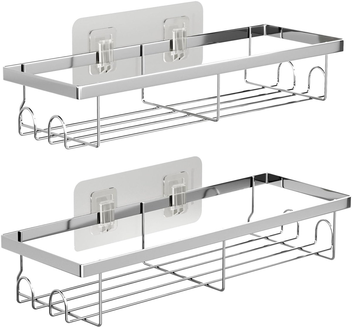 Omgoods - Badkamer Organiser - 2 Stuks Planken Zonder Boren