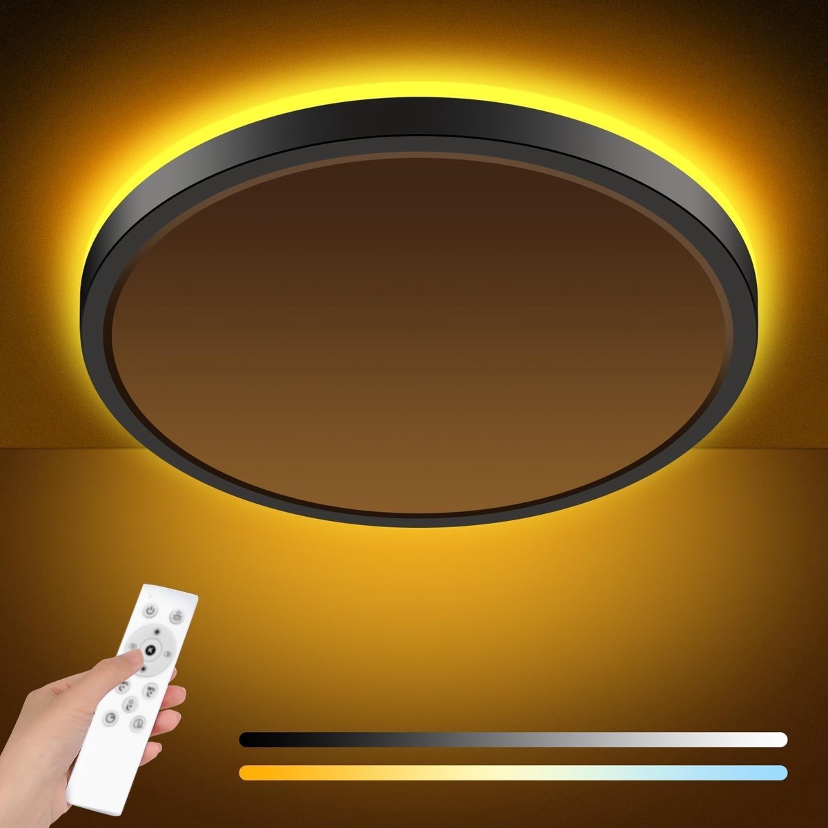 Omgoods - Dimbare LED Plafondlamp 24W met Afstandsbediening