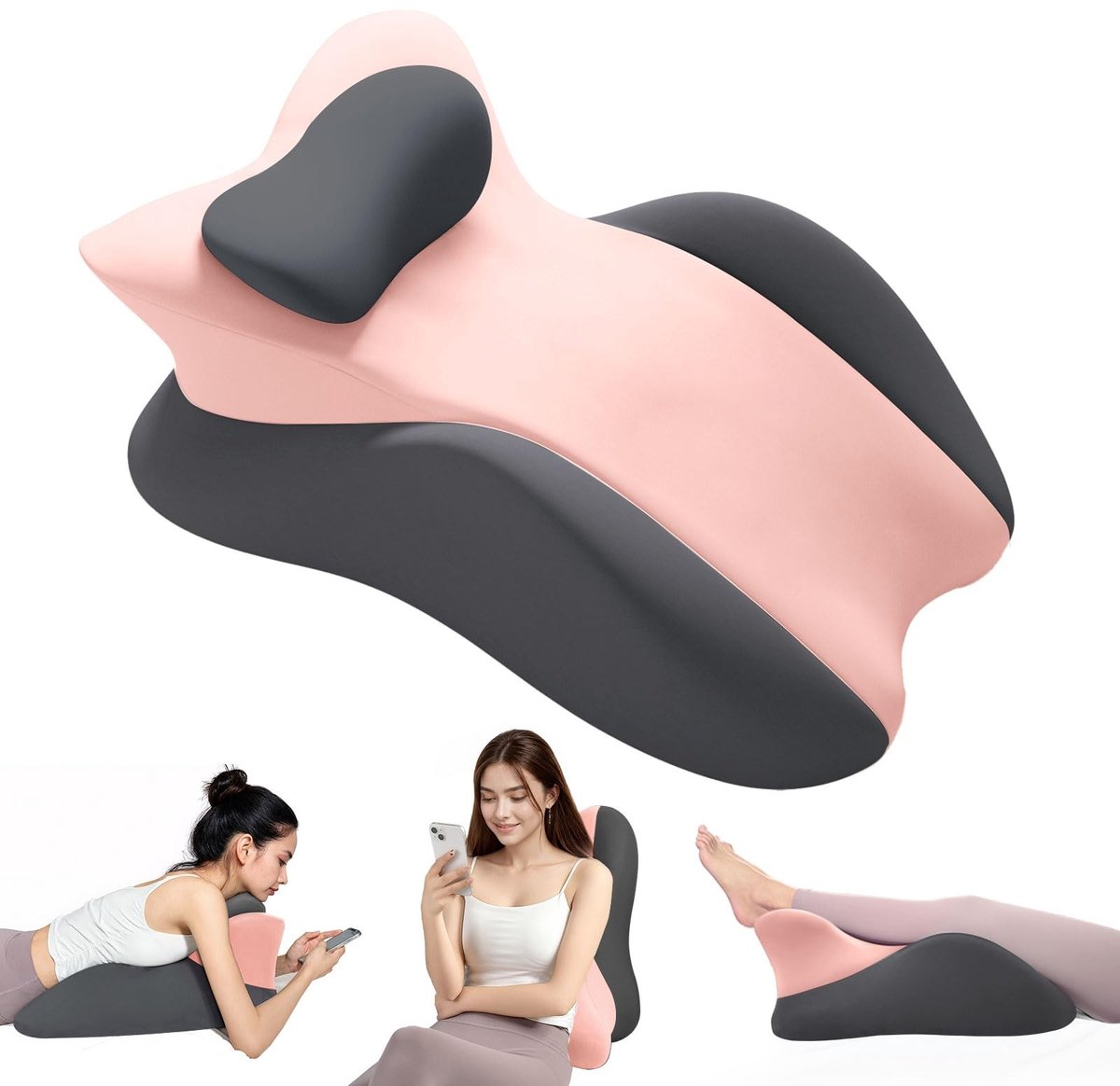 Omgoods - Geheugenfoam Wedge Kussen voor Relaxen en Lezen in Bed
