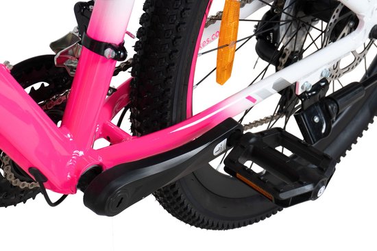 Davi Bella - Mountainbike - 26 inch - 21 versnellingen - Aluminium frame - Schijfremmen - Voorvork met vering - Shimano - Roze/Wit — afbeelding 4