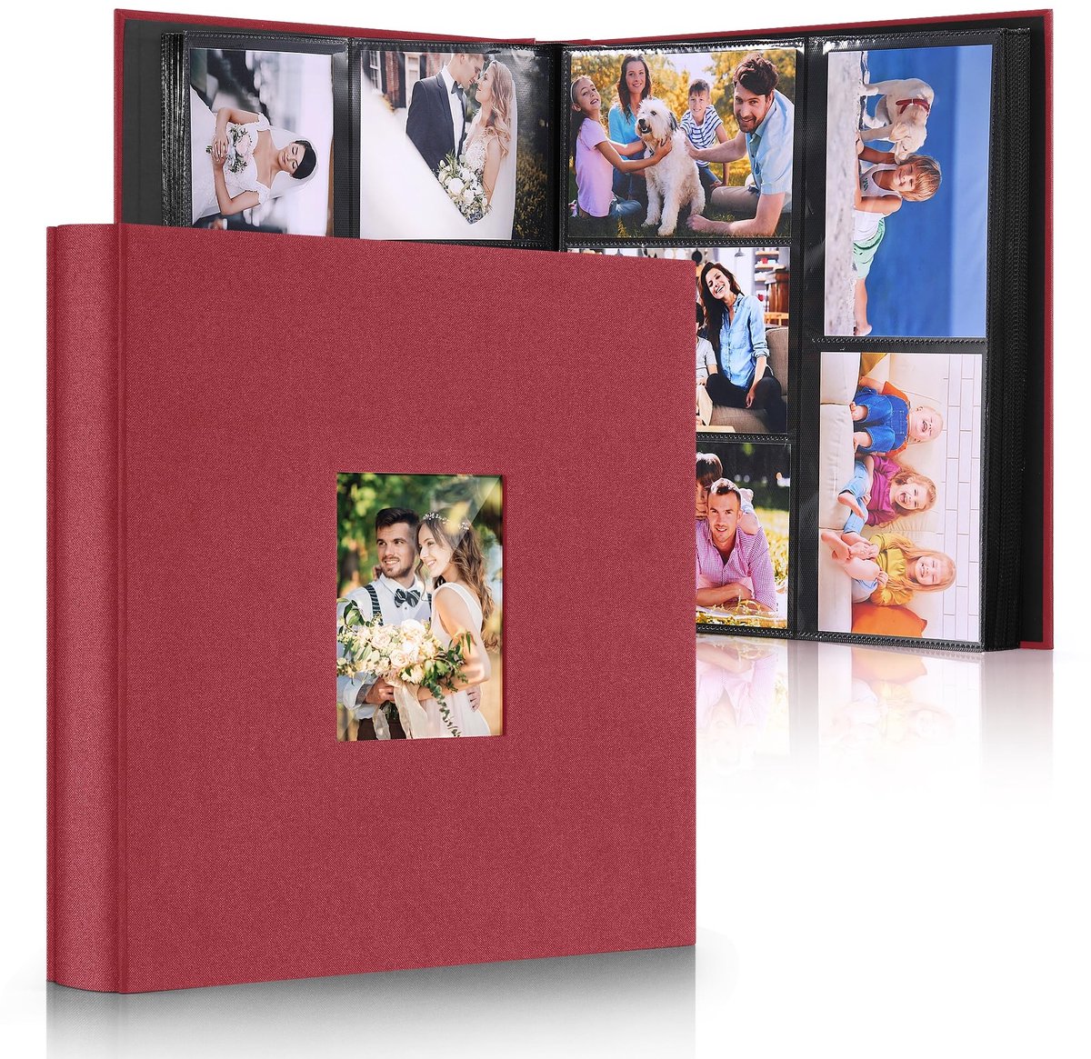 Omgoods - Groot Fotoalbum voor 600 Foto's, Linnen Binding