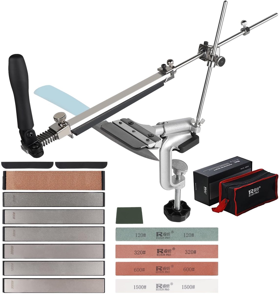 Omgoods - Professionele Messenslijper Set met 14 Onderdelen en 360° Rotatie