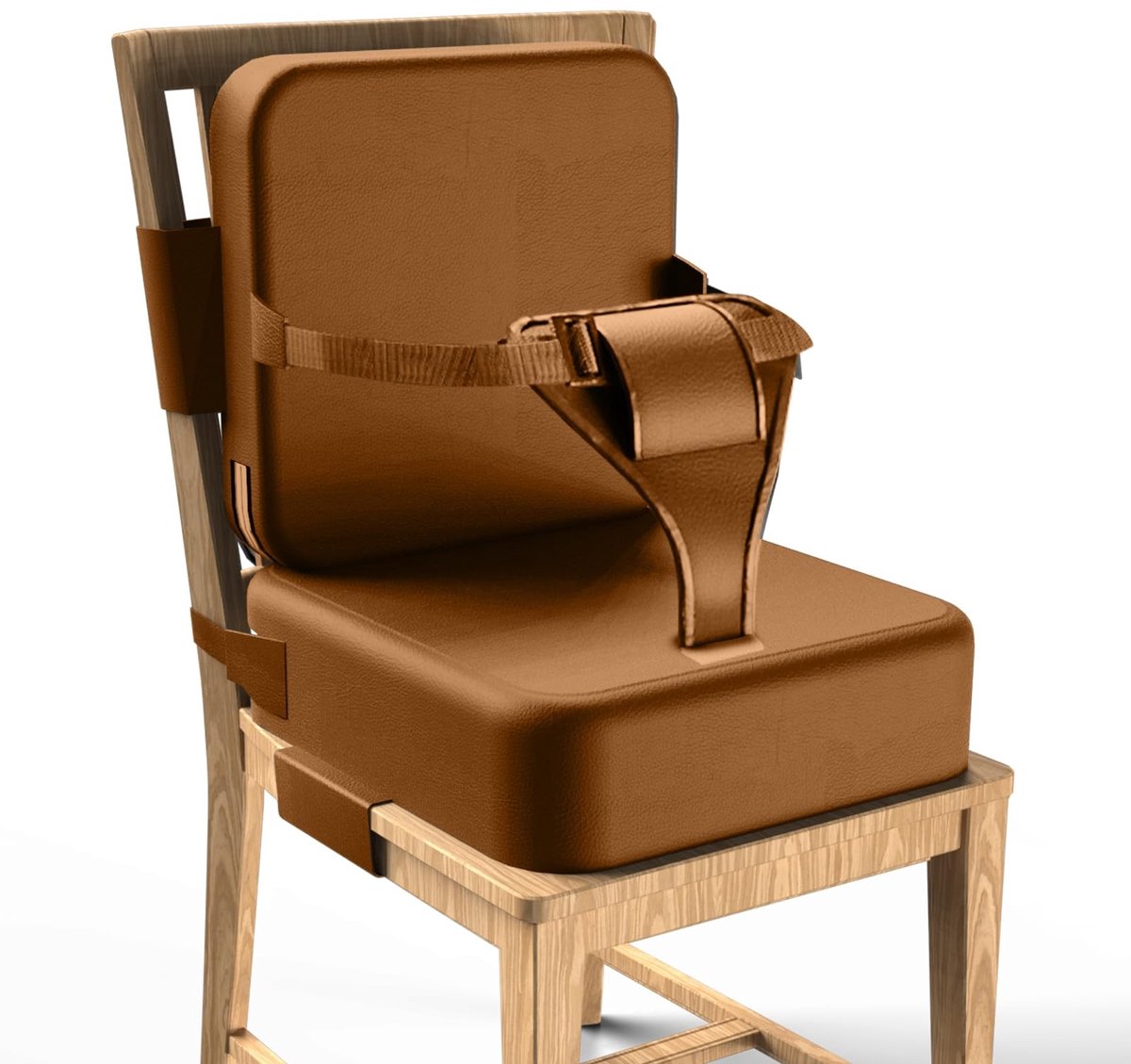 Omgoods - Kinder Booster Stoelverhoger voor Hoogstoelen, Donkerbruin
