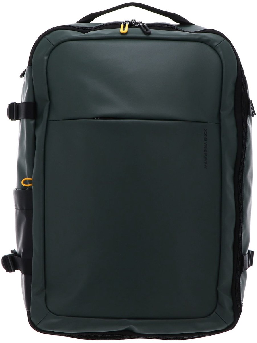 MANDARINA DUCK laptop rugzak rugzak met laptopvak Eco Coated Backpack Deep Green donkergroen