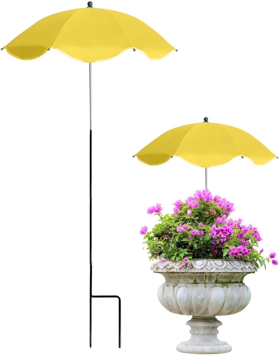 Plantenscherm - Tuinparasol Planten - Planten Beschermen - UPF50+ Zonwering - 60 cm - Groen
