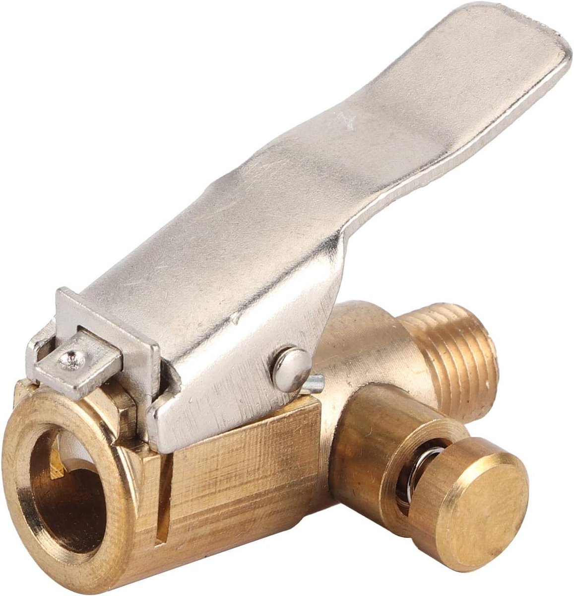 SnelShoppen - Air Chuck, Bandenpomp Snelle Aansluiting Slang Eind, Banden Snelinflatie Clip Klem Connector Voor Auto Motor Fietsen