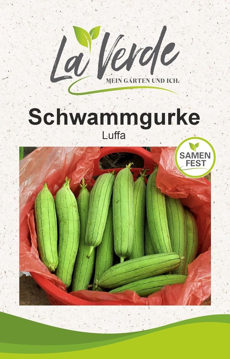 SnelShoppen - Luffa Cucumber Zaden voor 15 Planten, Warmteminnende Groentezaden, Biologisch, Geschikt voor Tuin en Keuken, Luffa Cylindrica