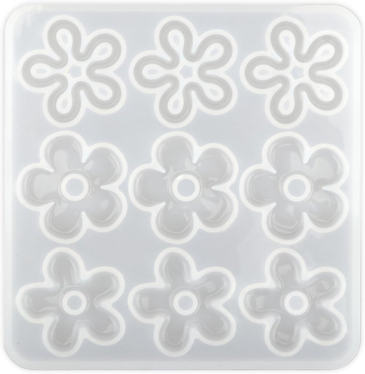 Siliconen Mal voor Bloemen Hangers, Epoxyhars Mould, Sieraden Maken, Kettingen, Oorbellen en Ambachten